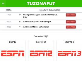 'tuzonafut.net' screenshot