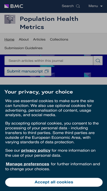 pophealthmetrics.biomedcentral.com