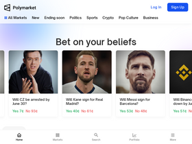 'polymarket.com' screenshot