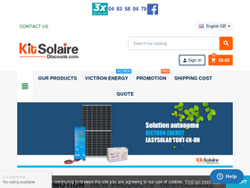 'kitsolaire-discount.com' screenshot