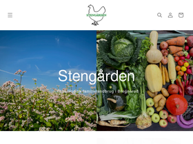 Stengårdens Økologiske gårdcafé homepage screenshot
