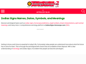 'zodiacsigns-horoscope.com' screenshot