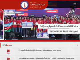 'aofatakutahya.dpu.edu.tr' screenshot