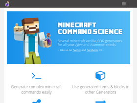 'minecraftcommand.science' screenshot