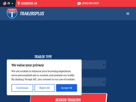 'trailersplus.com' screenshot