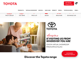 'toyotabharat.com' screenshot