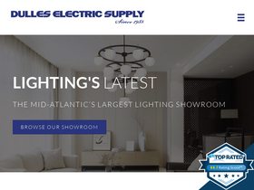 dulleselectric.com homepage screenshot