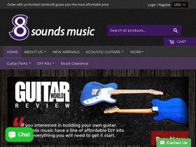 8soundsmusic.com homepage screenshot