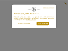 'pairidaiza.eu' screenshot