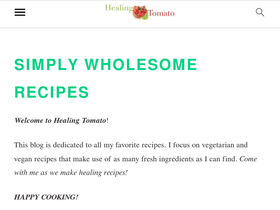 'healingtomato.com' screenshot
