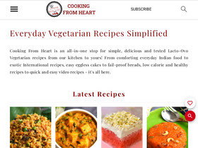 'cookingfromheart.com' screenshot