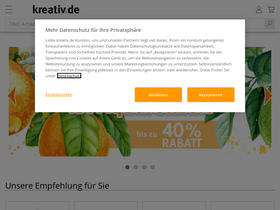 'kreativ.de' screenshot