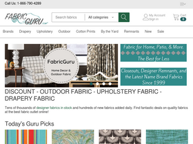 'fabricguru.com' screenshot