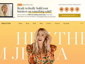'jennakutcher.com' screenshot
