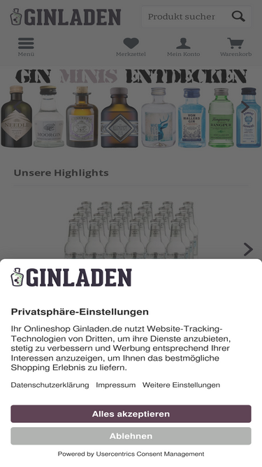 ginladen.de