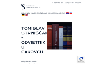 'odvjetnik-strniscak.hr' screenshot