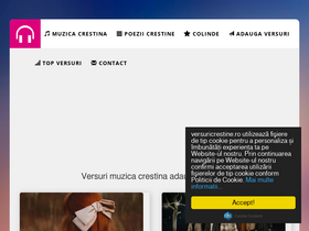 'versuricrestine.ro' screenshot