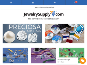 'jewelrysupply.com' screenshot