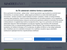 'koncertsziget.hu' screenshot