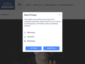 'musikverein.at' screenshot