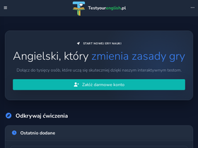 'testyourenglish.pl' screenshot
