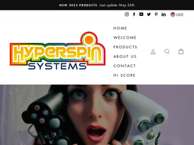 hyperspin-systems.com homepage screenshot