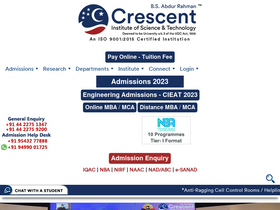 'crescent.education' screenshot