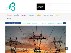 'a3haber.com' screenshot