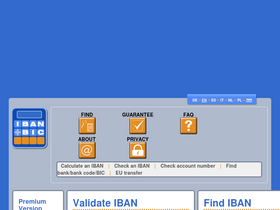 'ibancalculator.com' screenshot