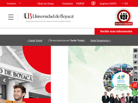 'uniboyaca.edu.co' screenshot
