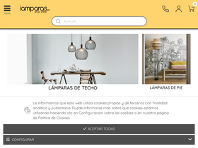 'lamparas.es' screenshot