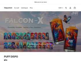 vapystore.com homepage screenshot