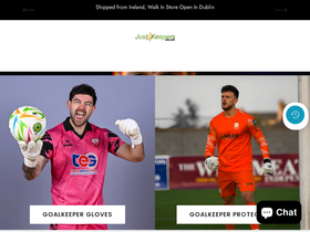 Goalkeepergloves homepage screenshot