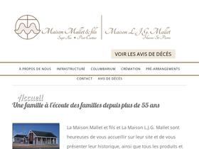 'maisonmallet.com' screenshot