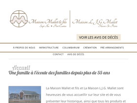 'maisonmallet.com' screenshot
