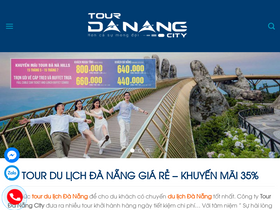 'tourdanangcity.vn' screenshot