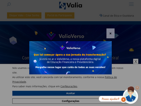 'valia.com.br' screenshot