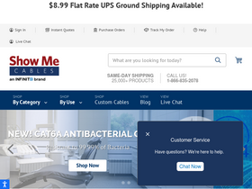 'showmecables.com' screenshot