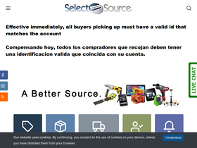 'theselectsource.com' screenshot