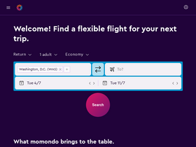 'momondo.com.au' screenshot