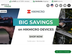 'optics-trade.eu' screenshot