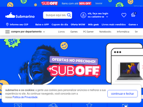 'submarino.com.br' screenshot