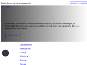 'iberoleon.mx' screenshot