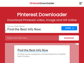 'pinterestdownloader.com' screenshot