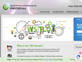 'website.ws' screenshot