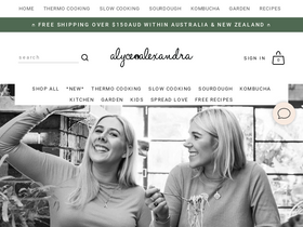 'alycealexandra.com' screenshot