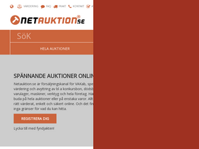 'netauktion.se' screenshot