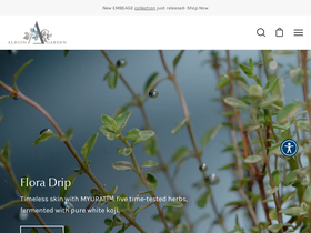 Albion Garden website screenshot