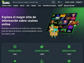 'casinogurues.com' screenshot