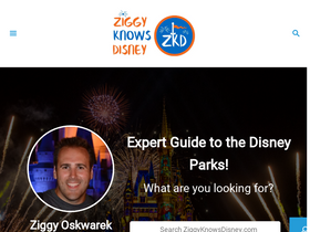 'ziggyknowsdisney.com' screenshot